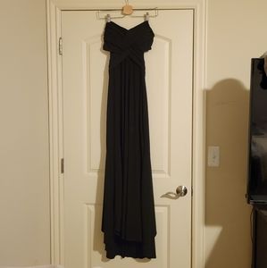 Backless strapless formal dress
